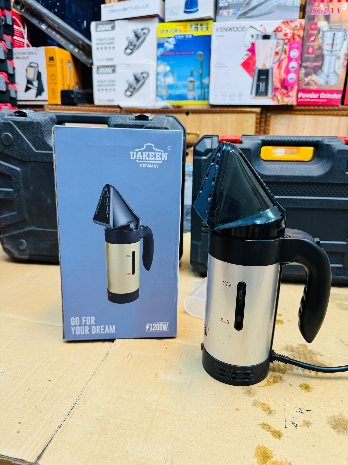 UAKEEN 2 IN 1 KETTLE & HANDY STEAMER