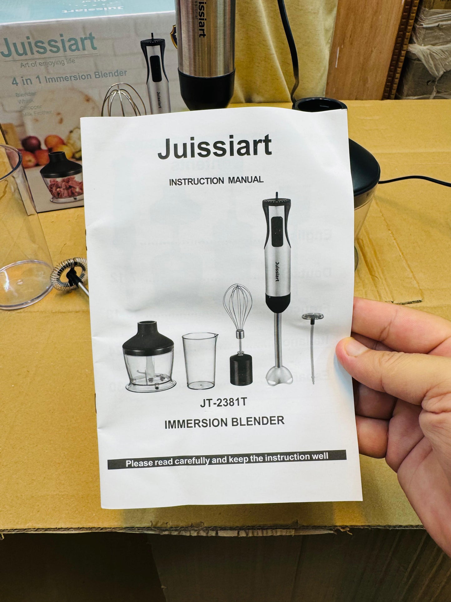 Juissiart 800W Multifunction 4 in 1 Hand Blender