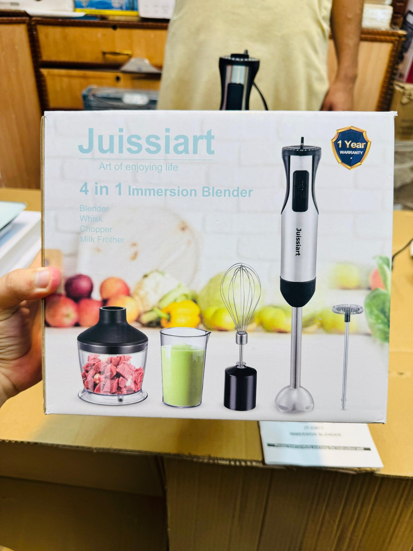 Juissiart 800W Multifunction 4 in 1 Hand Blender