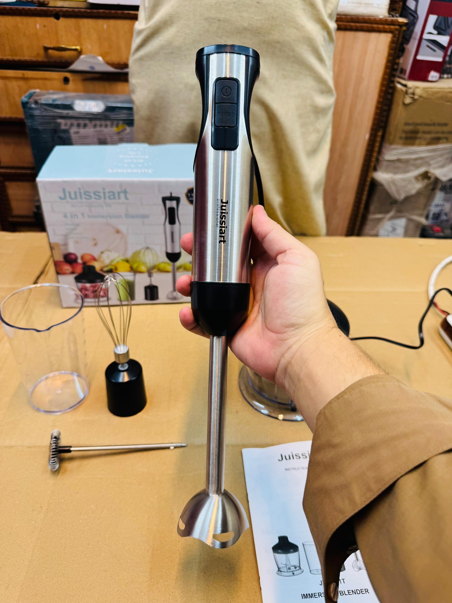Juissiart 800W Multifunction 4 in 1 Hand Blender