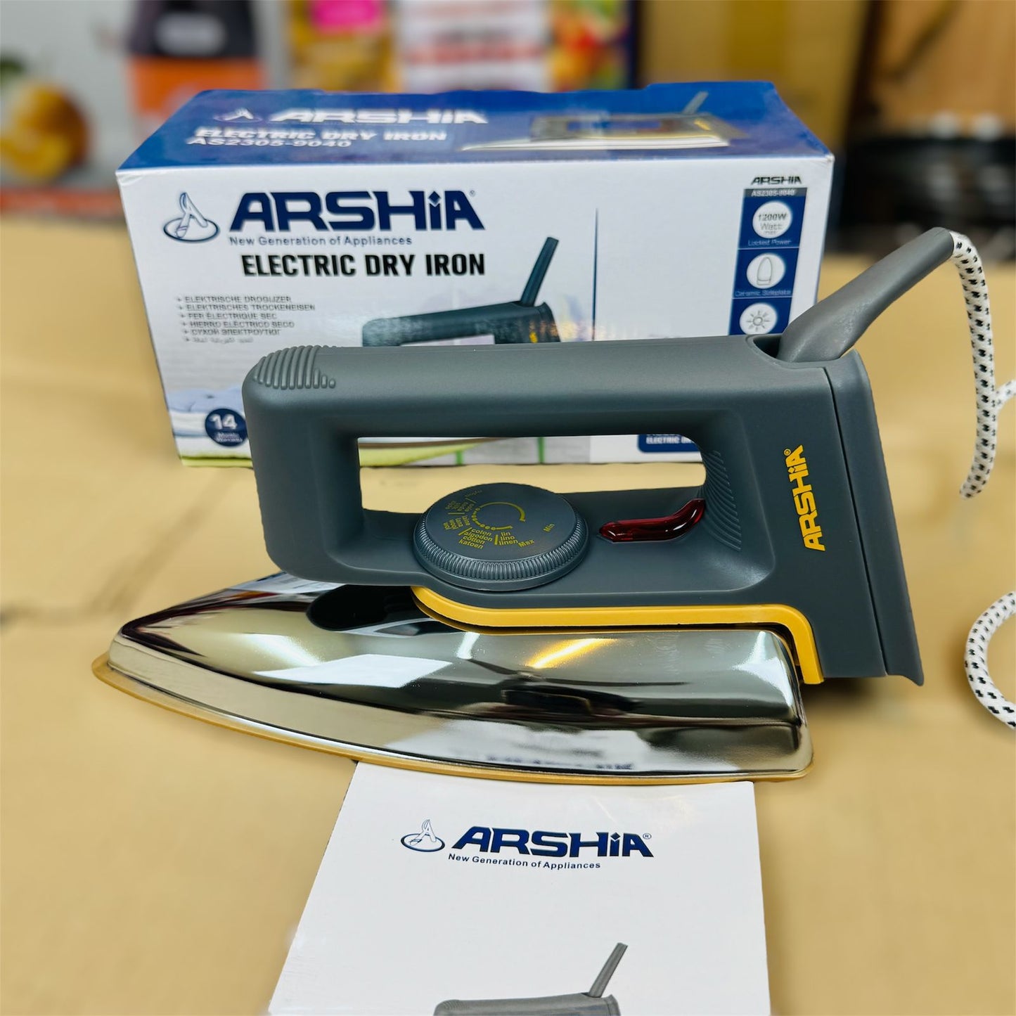 ARSHIA germany light weight dry iron