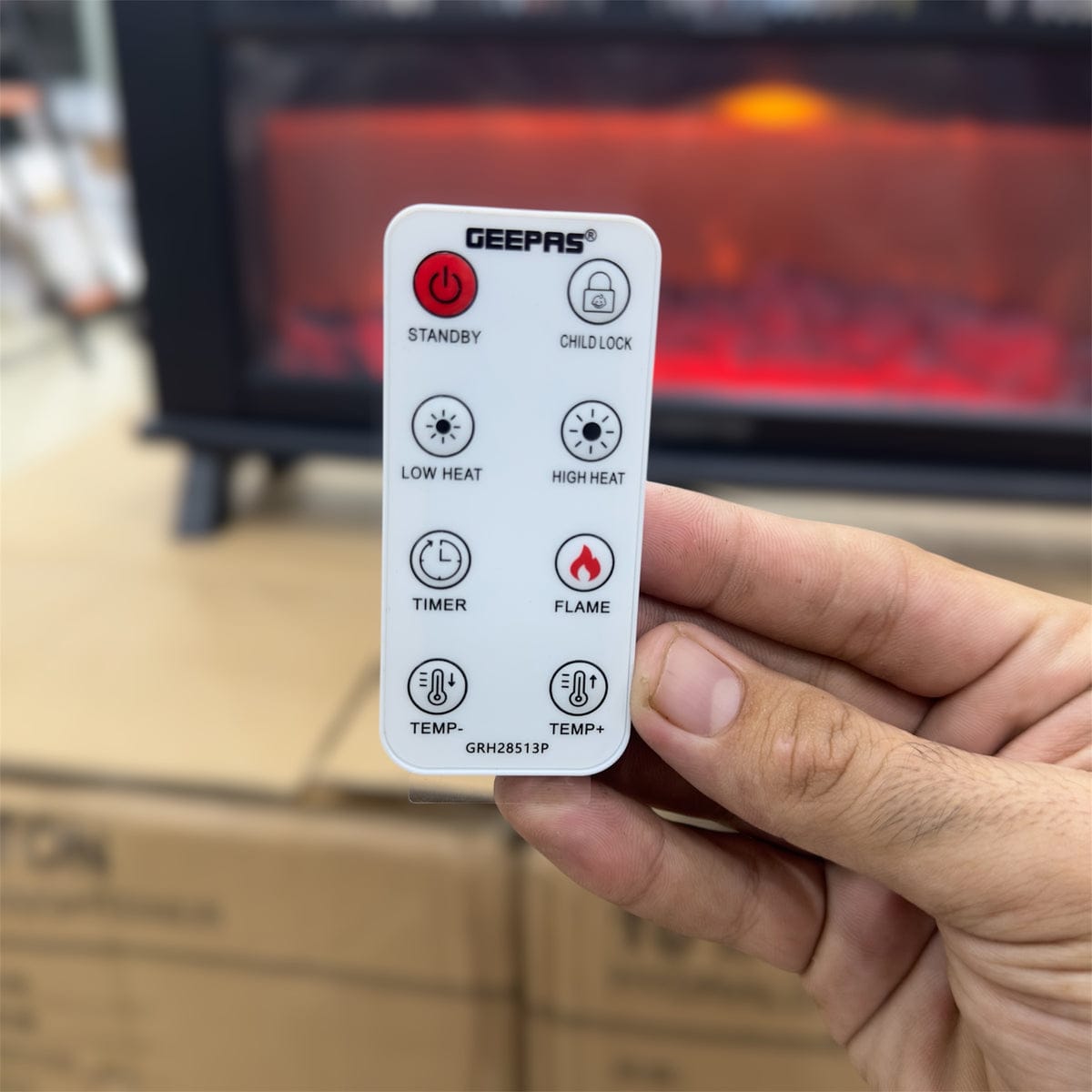 Geepas Convection Fireplace Heater 28513