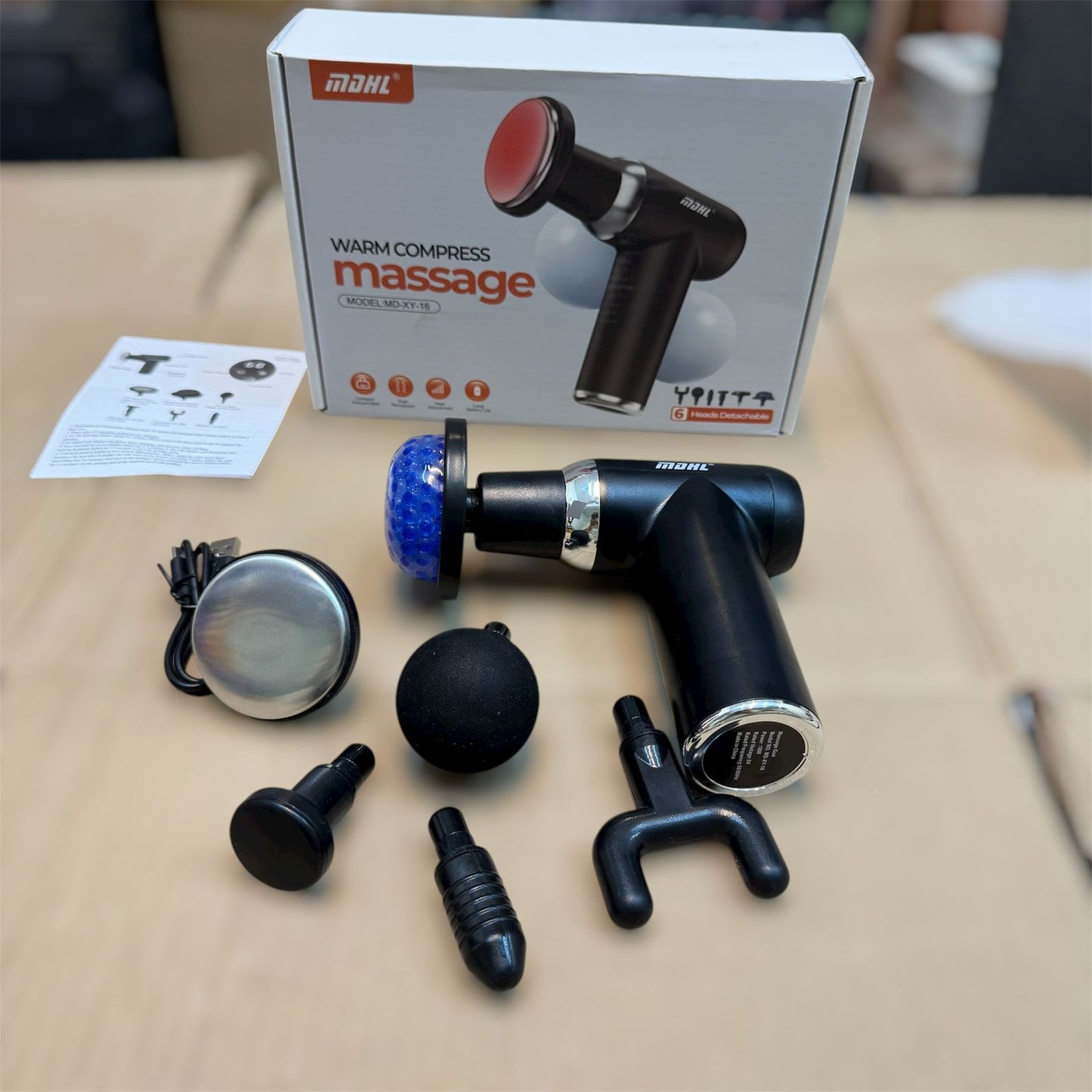 lot imported heating massager with jelly head