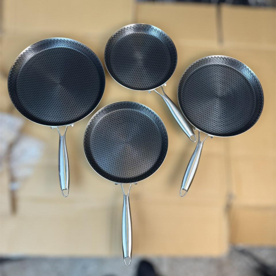 Germany lot honeycomb lesser shallow pan & tawa