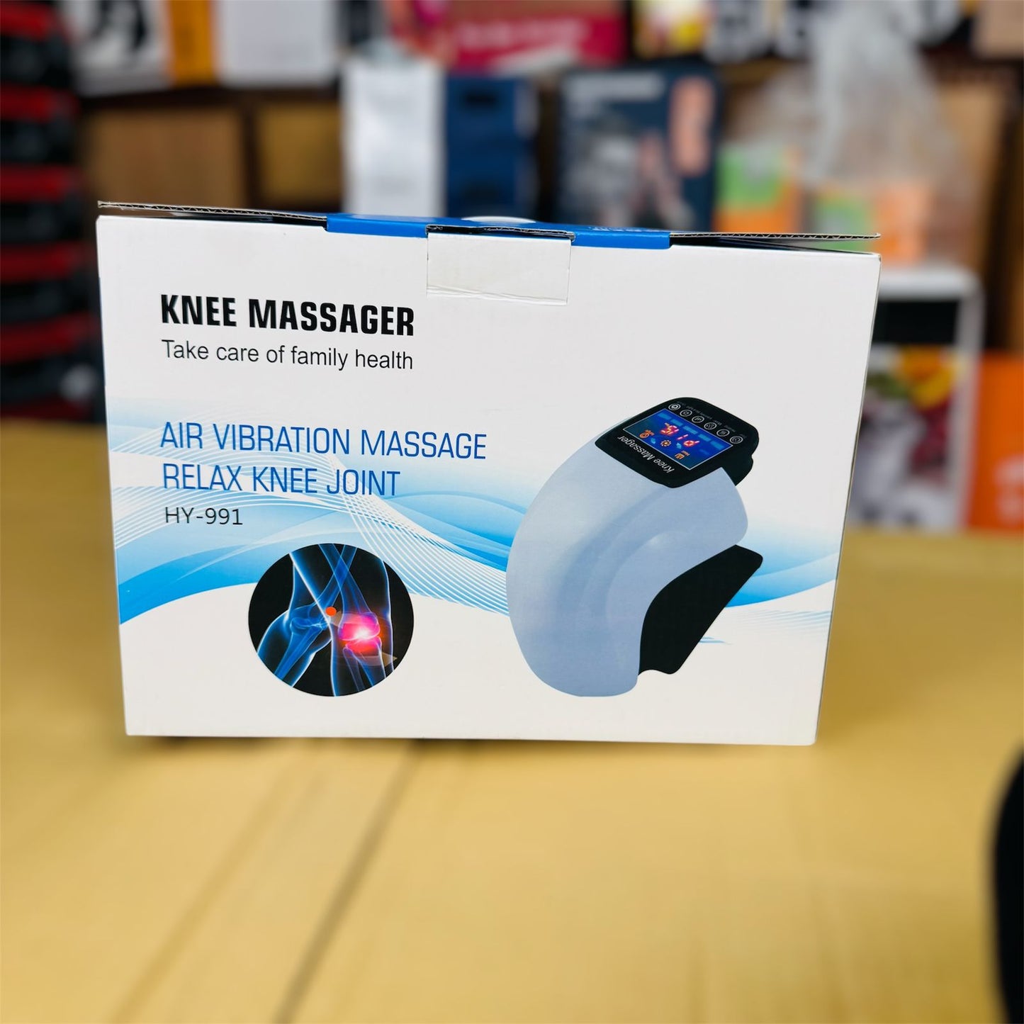 Rechargeable Knee Massager, with Heating and Vibration Large LED Screen