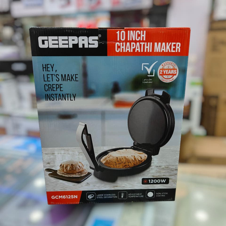 GEEPAS chapati maker gcm6125n roti maker