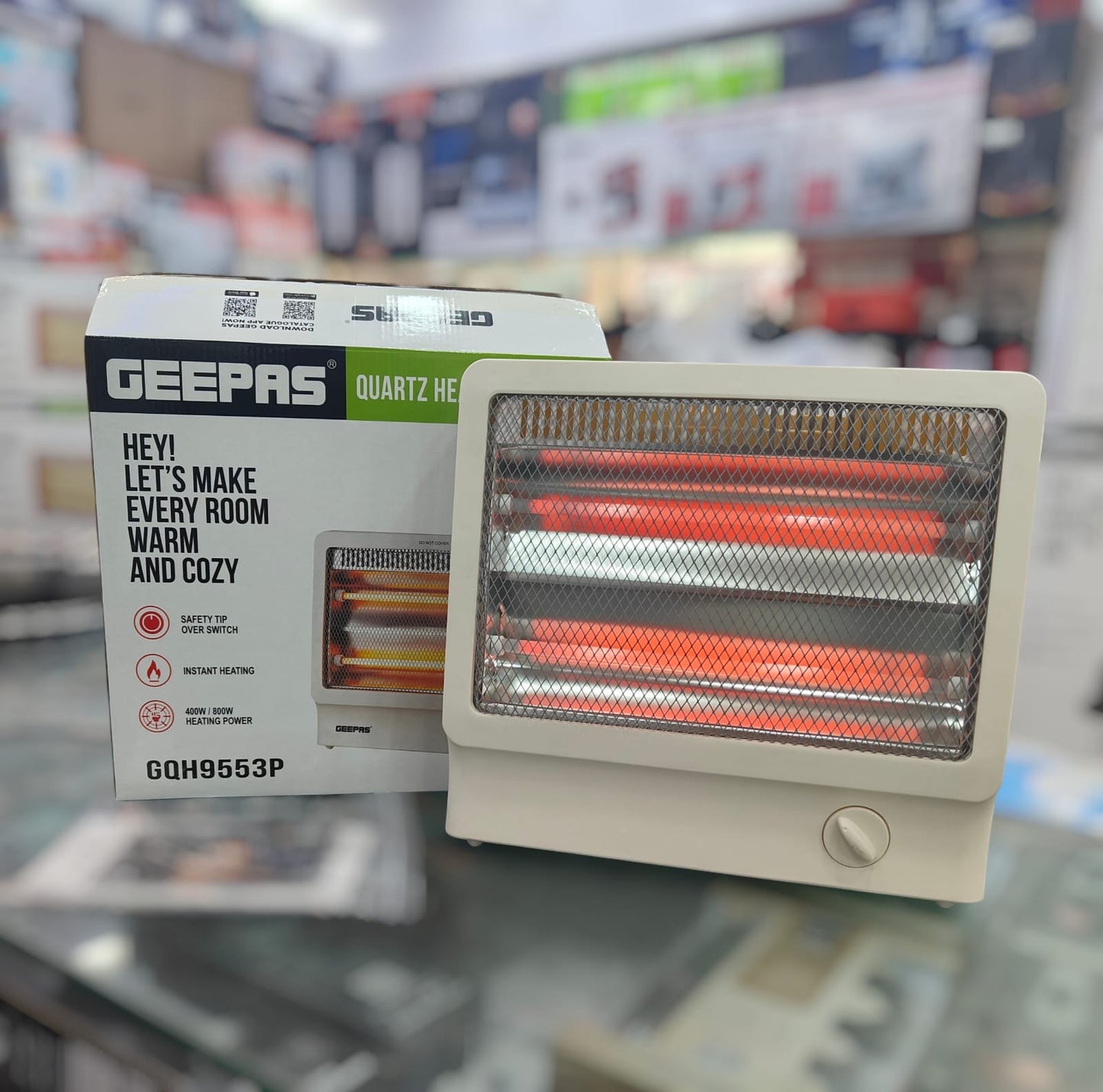 GEEPAS Quartz heater GQH 9553