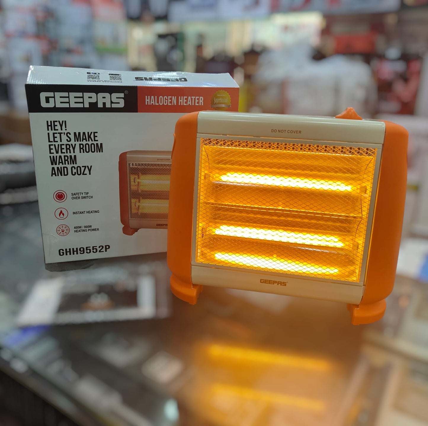 GEEPAS halogen  heater GQH 9552