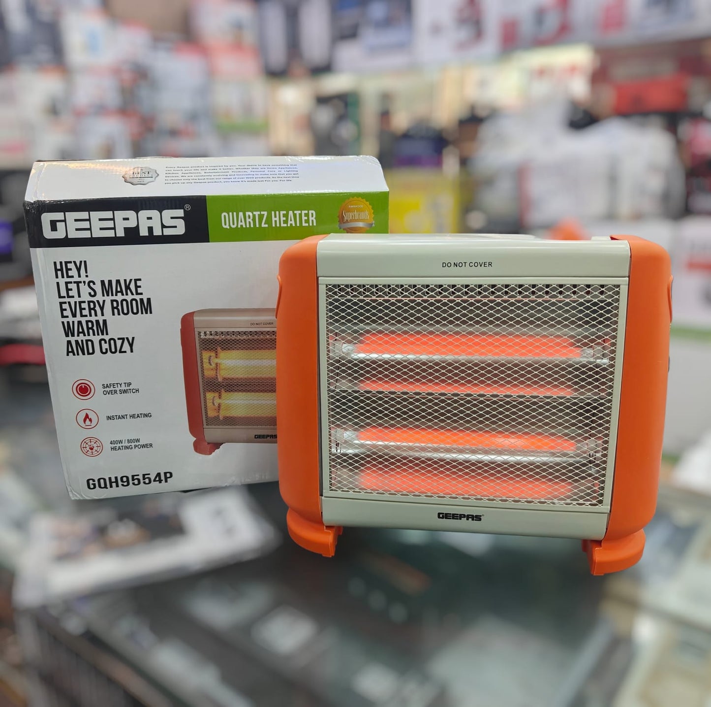 GEEPAS Quartz heater GQH 9554