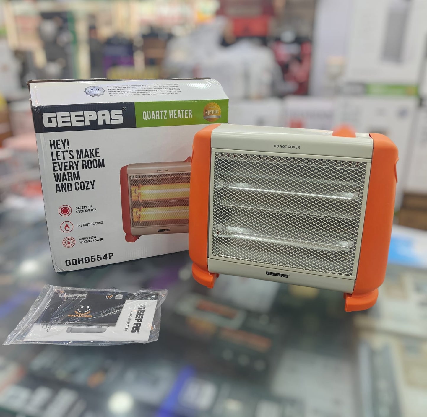 GEEPAS Quartz heater GQH 9554