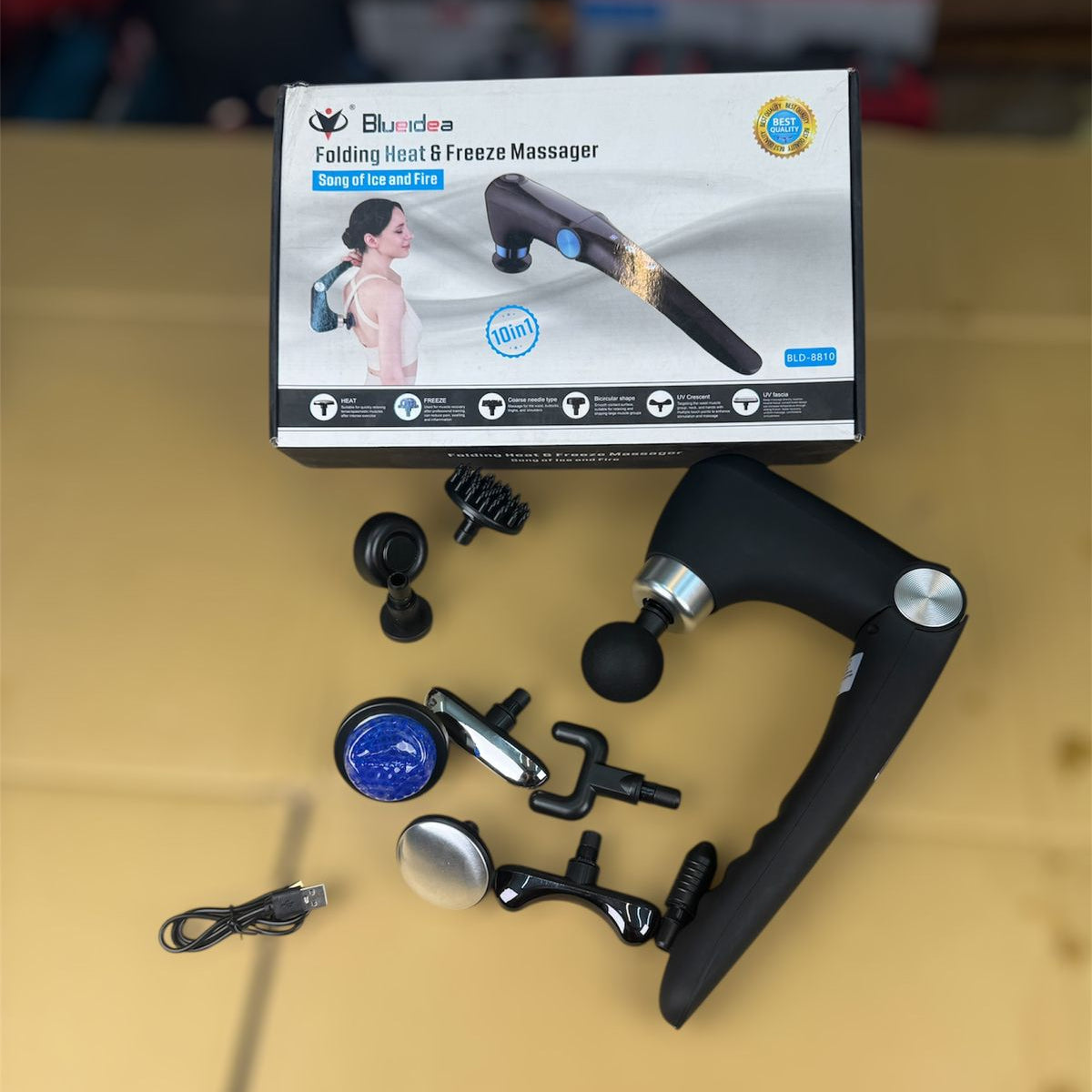 lot  import 10 in 1 foldable heating and cooling massager