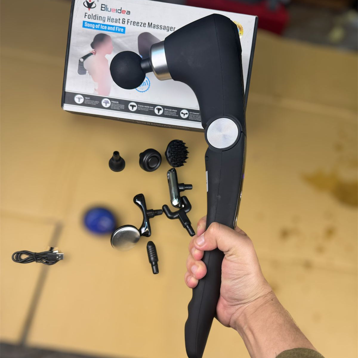 lot  import 10 in 1 foldable heating and cooling massager