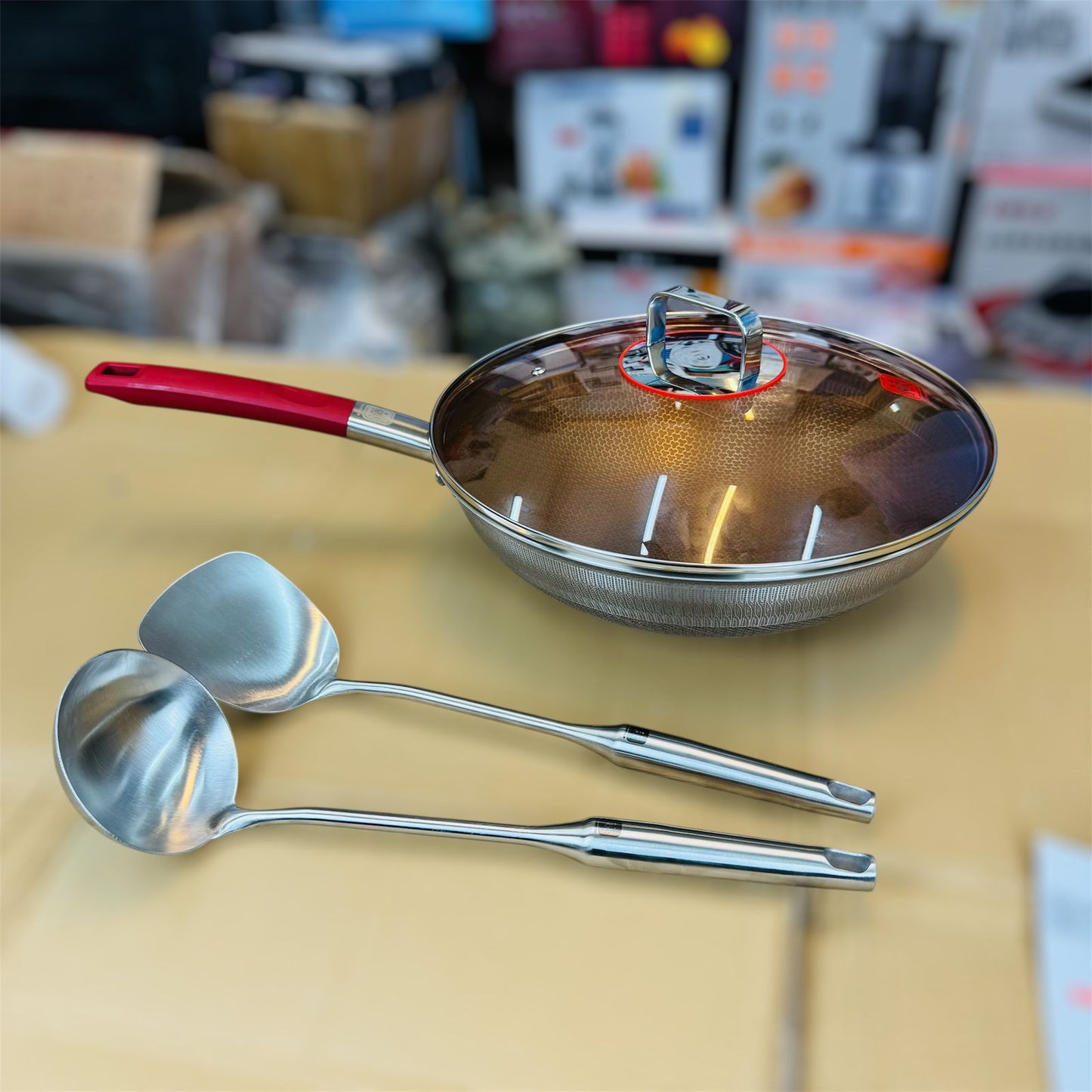 Germany lot honeycomb lesser coating Fry pan