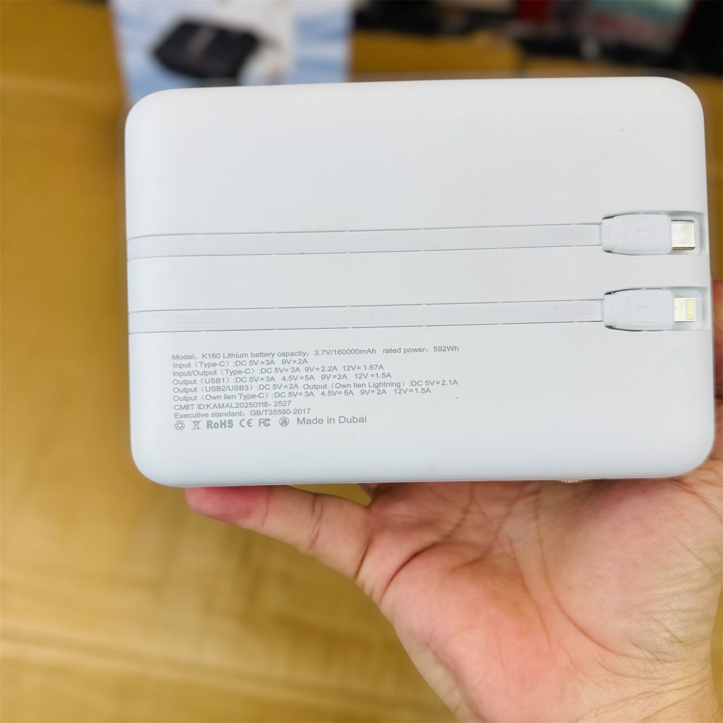 Kamal 160000mAh Power Bank K160 ( made in dubai )