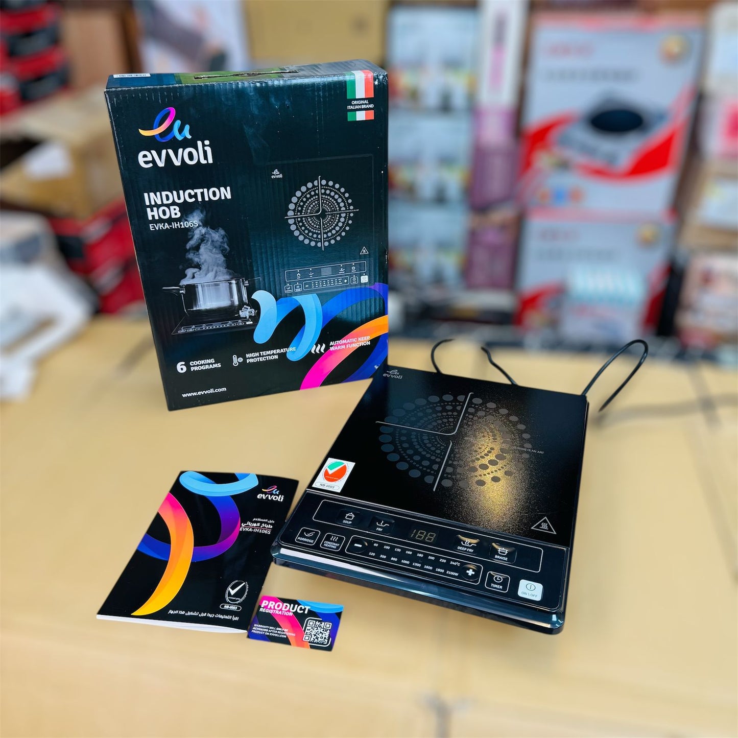 Evvoli Induction cooker  model EVKA-IH106S