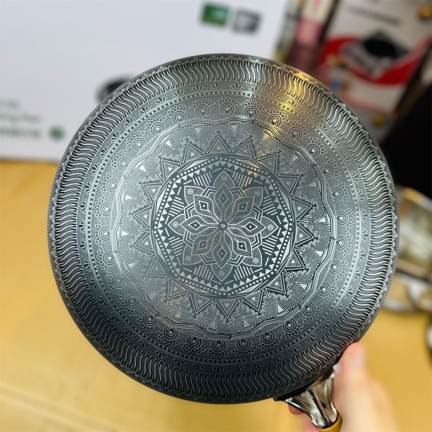 Top Quality 2 in 1 HoneyComb Laser Coated Deep fry Pan & Steamer