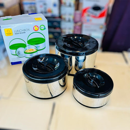 stainless steel 3 pcs lunch box