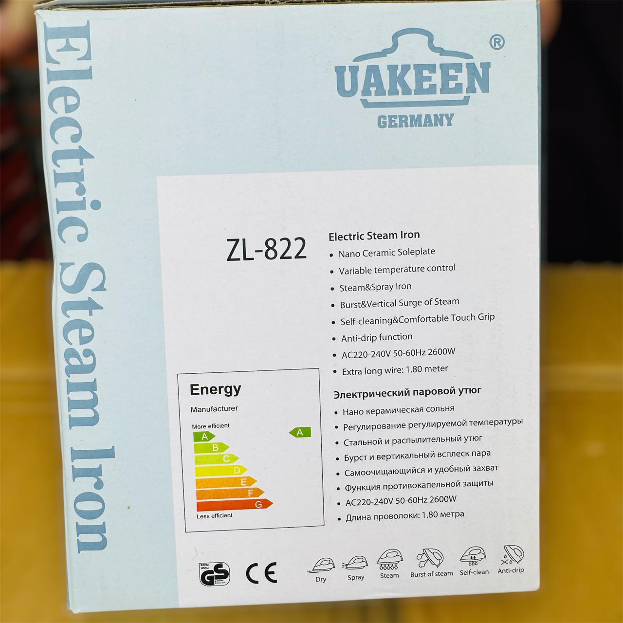 Uakeen Germany Steam Iron ZL-822