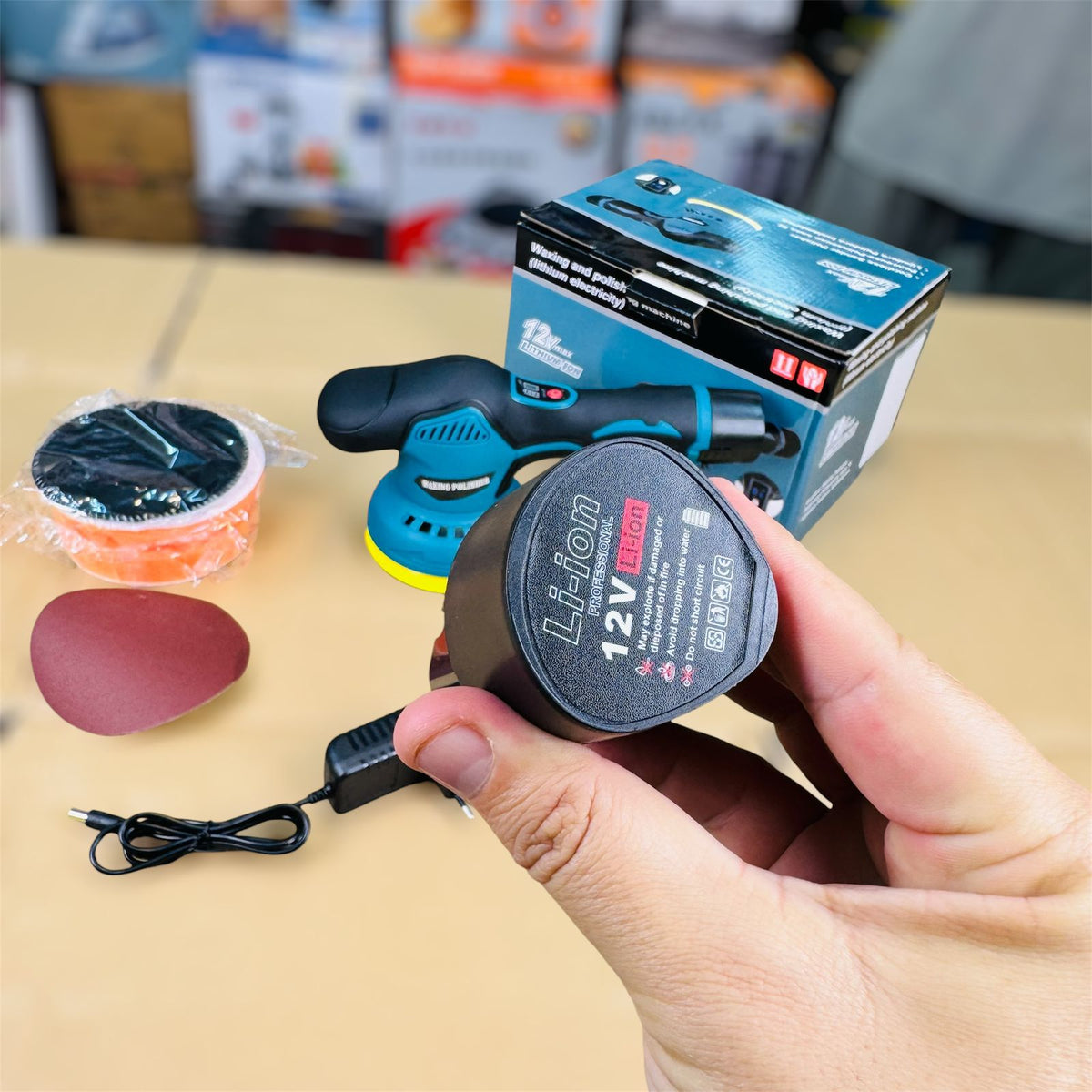Rechargeable Motor Waxing & Polishing Machine