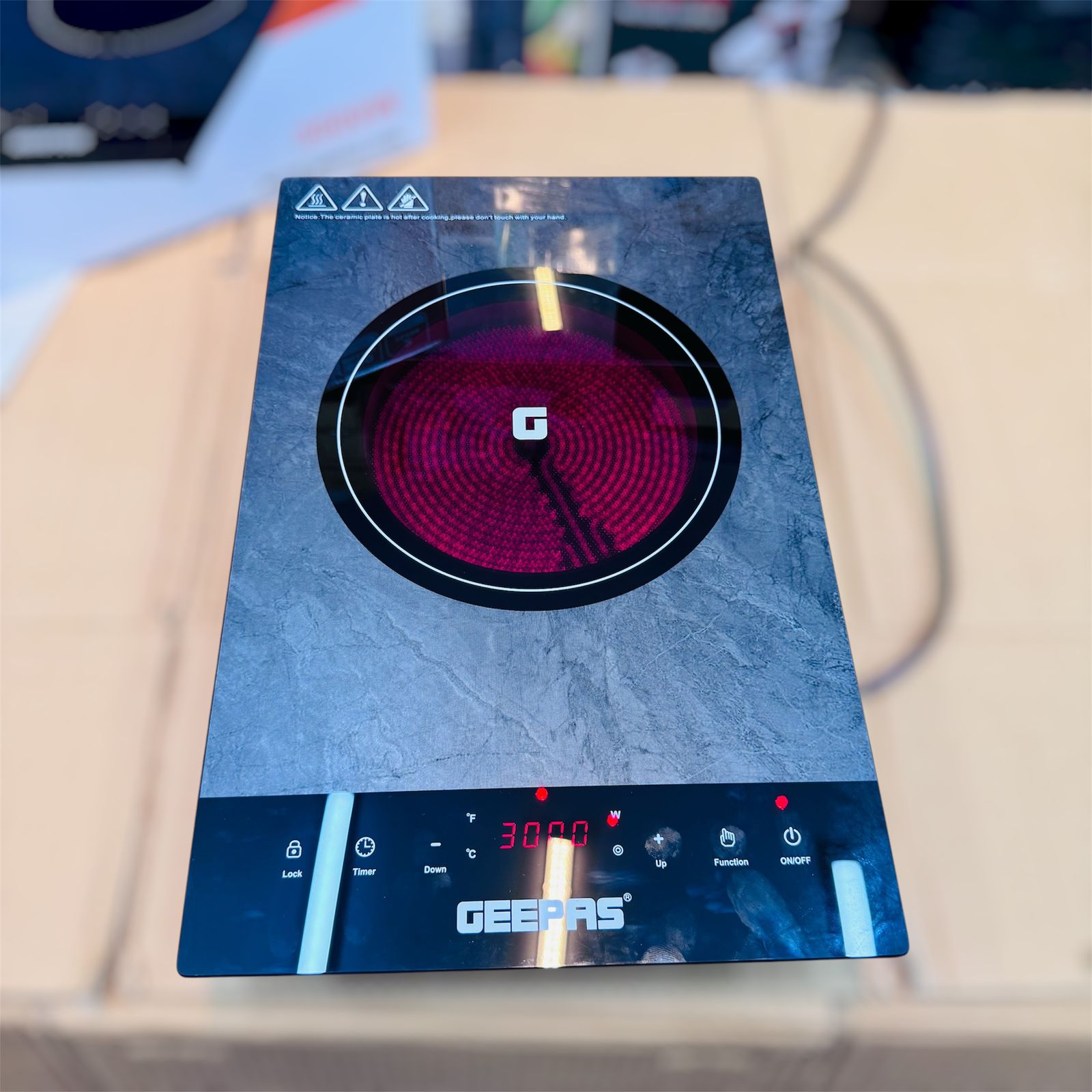 Infrared cooker sensor touchpad