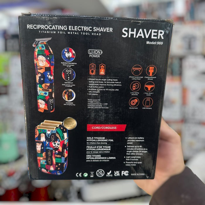 2 in 1 Trimmer And Shaver 969