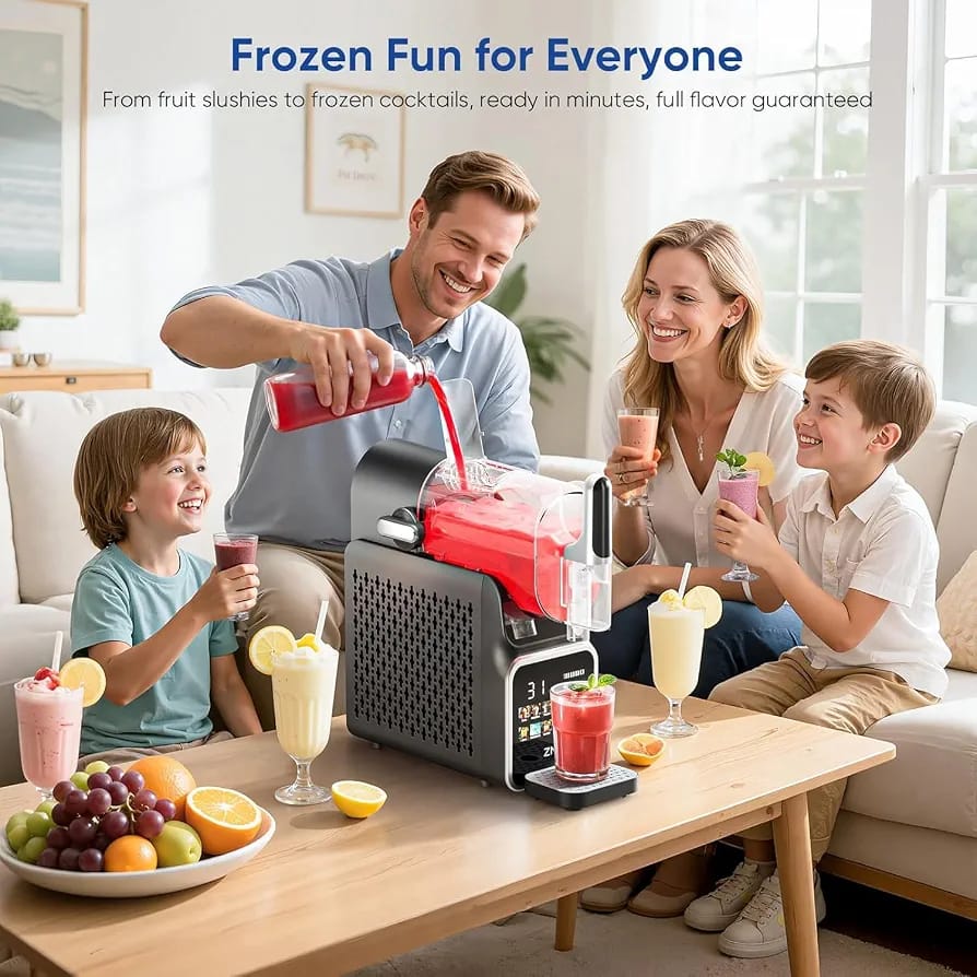 UAkeen Slush Machine for Home, Party & Small Business, Makes Slushies