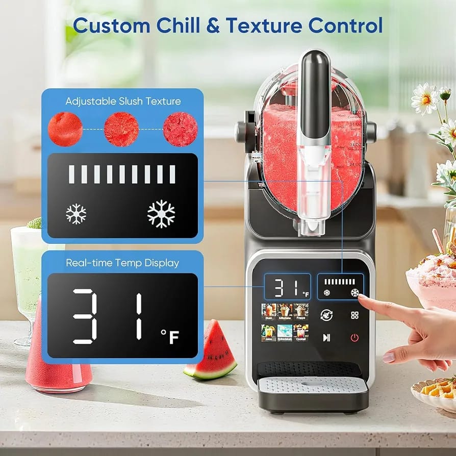UAkeen Slush Machine for Home, Party & Small Business, Makes Slushies