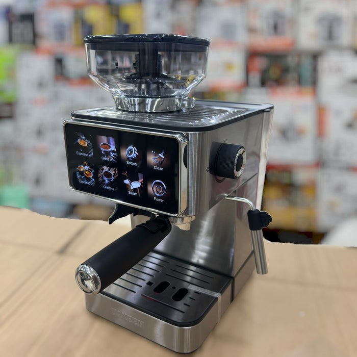 Espresso machine built-in grinder