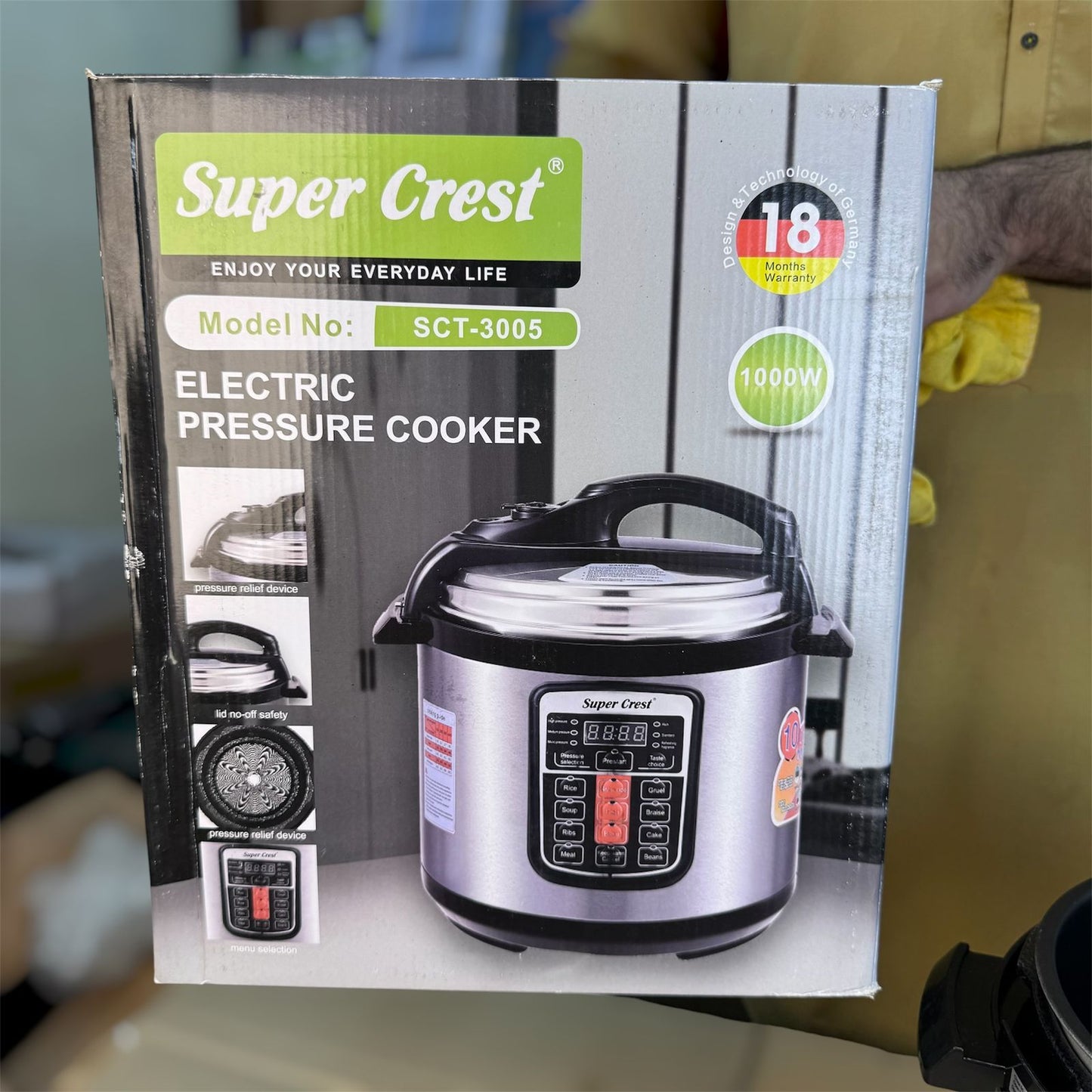 Super crest electric  pressure cooker M SCT3005