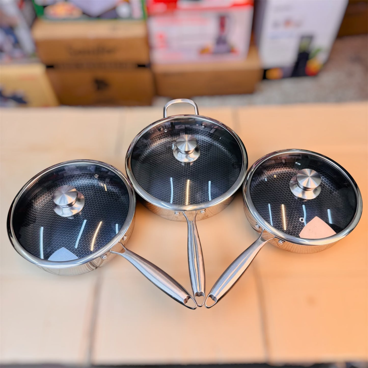 Lesser Coating Honeycomb Shallow Frypan