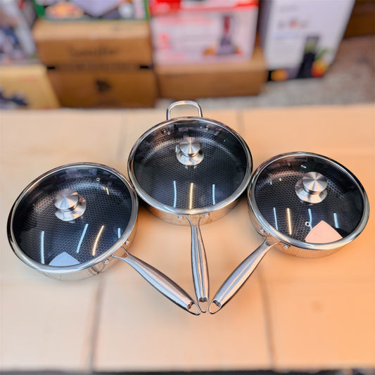 Honeycomb Non-Stick Frypan Set 3 sizes