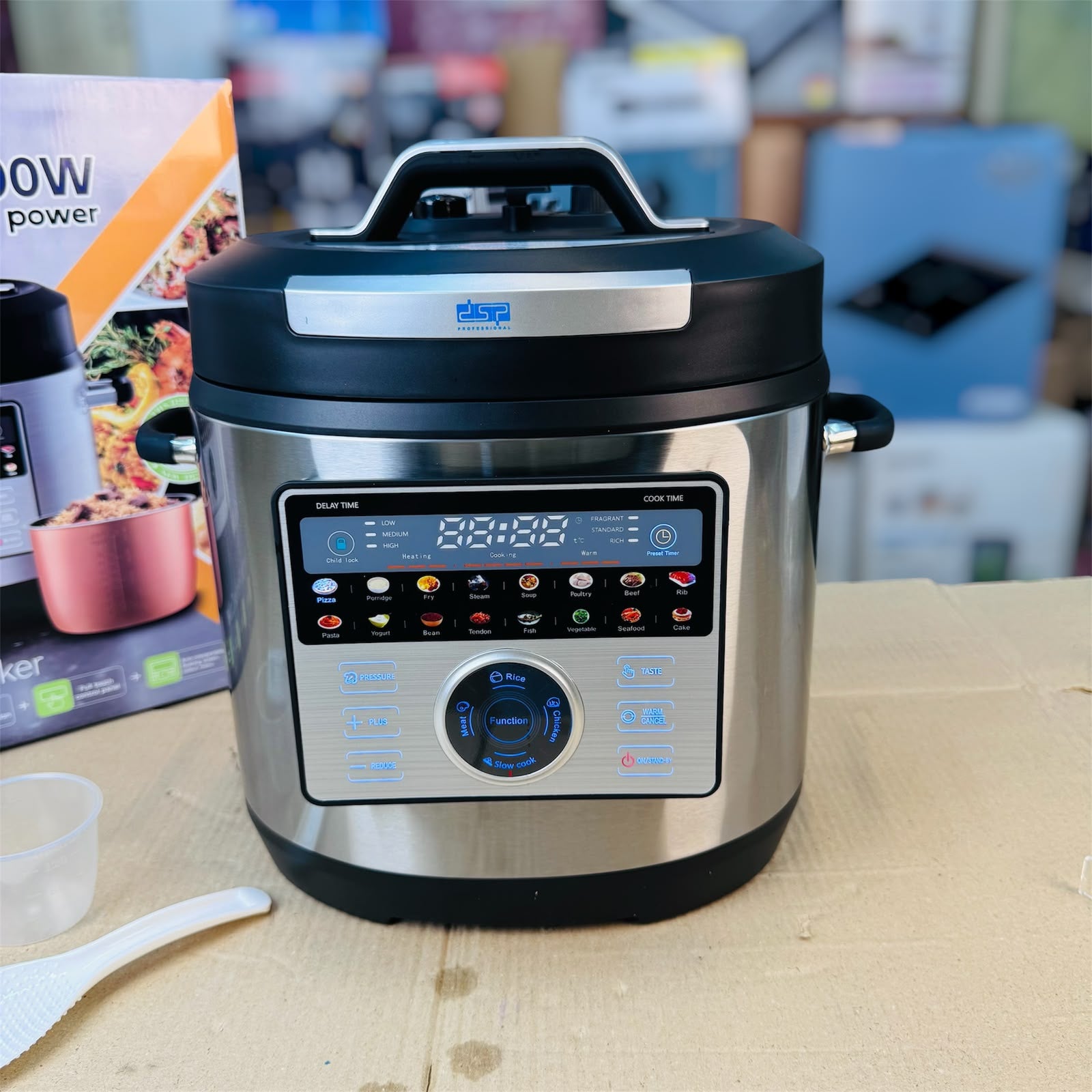 DSP 8 litre electric pressure cooker 20 preset programs
