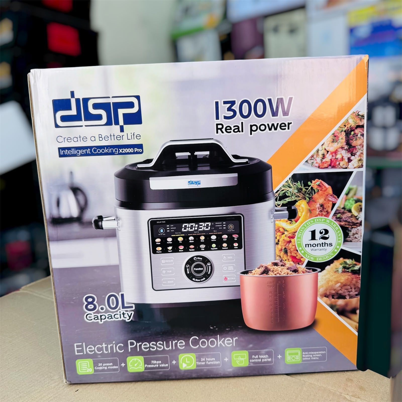 DSP 8L multifunctional pressure cooker Pakistan kitchen appliance