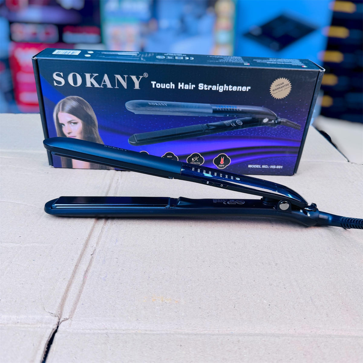 Sokany straightener electronic temperature dial
