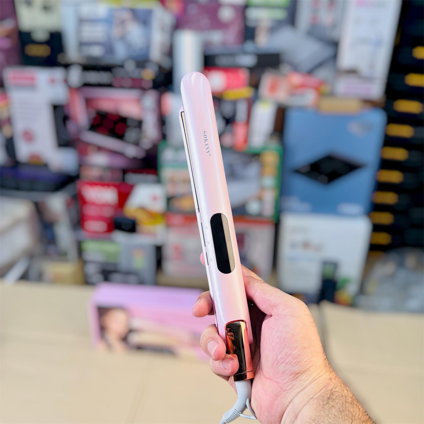 Sokany straightener ergonomic handle