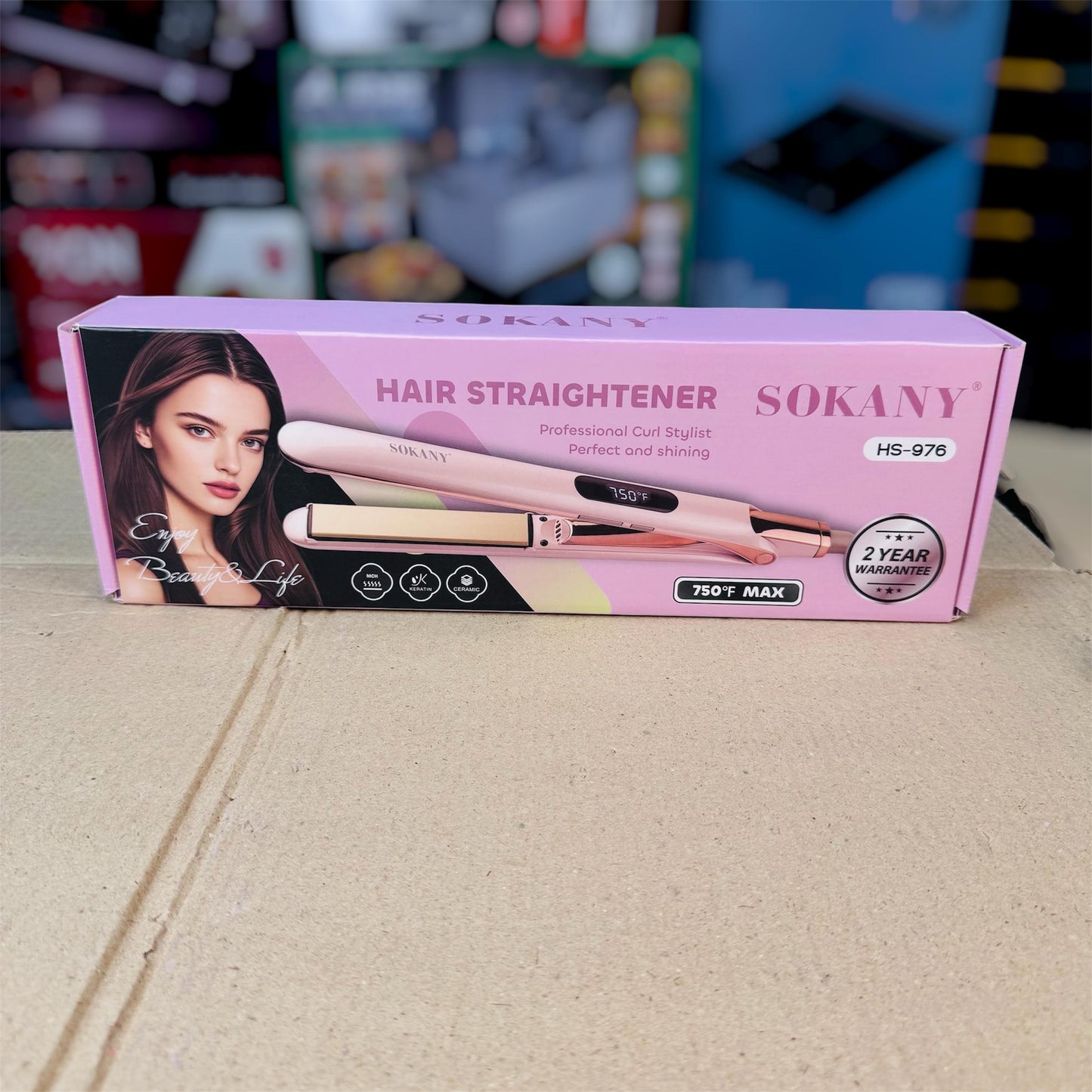 Sokany hair straightener power cord and plug