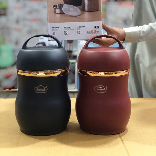 Insulated Lunch Box Red and Black Color Options