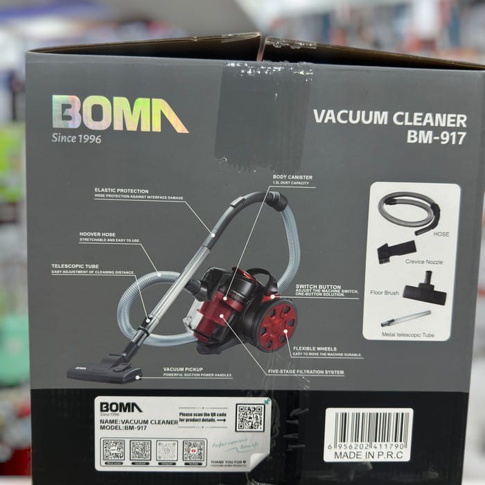 BOMA Powerful Cyclonic 1.5L Vacuum Cleaner (BM-917)