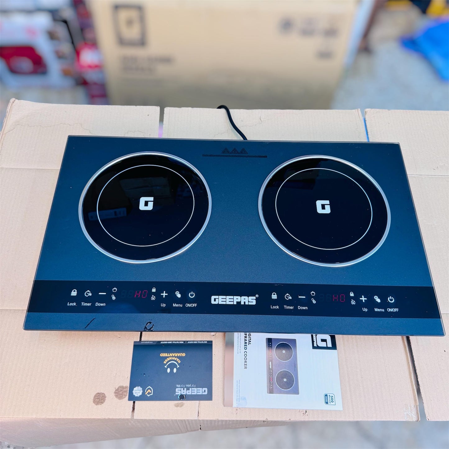 GEEPAS double digital infrared hot plate Gic 6135P