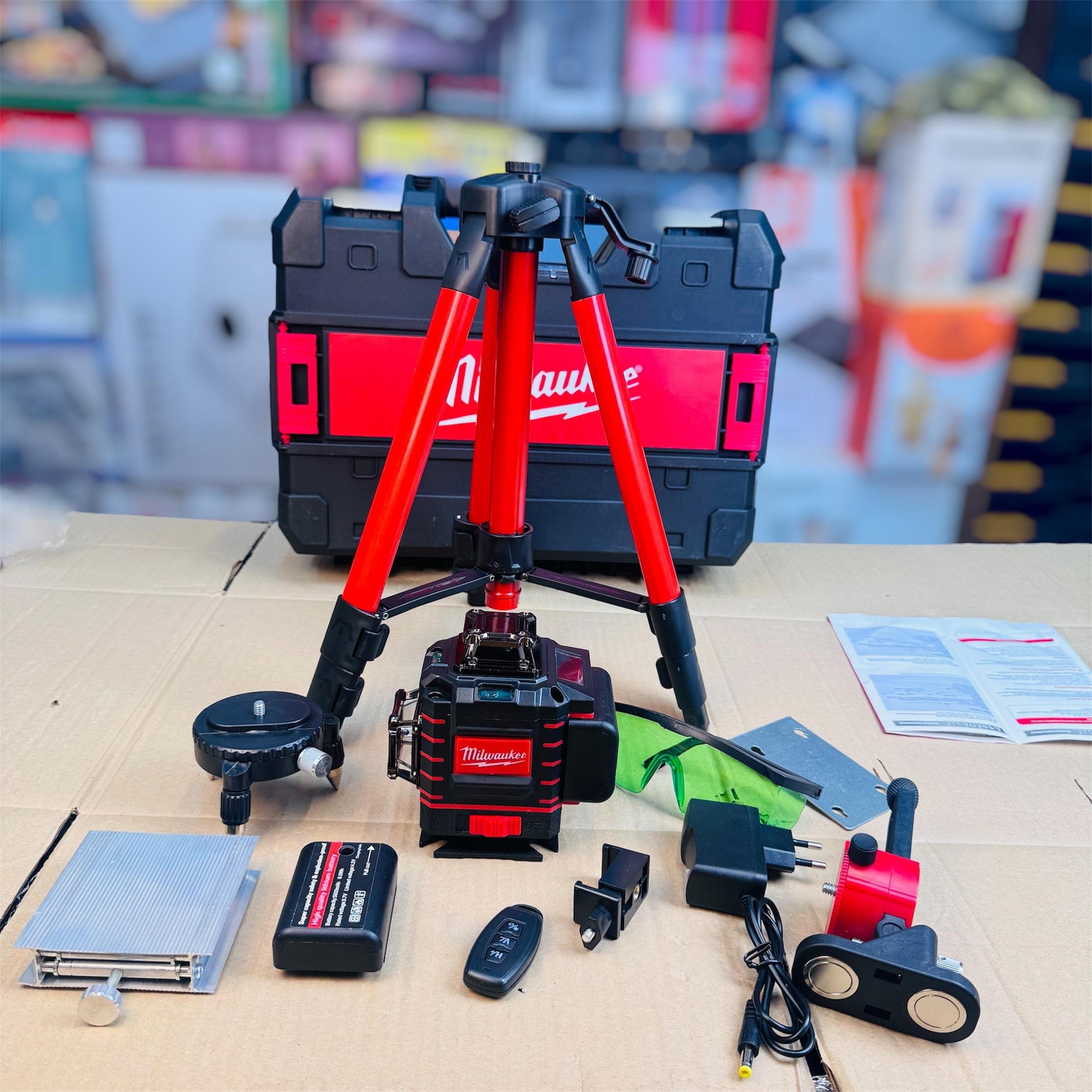 Laser level magnetic wall bracket