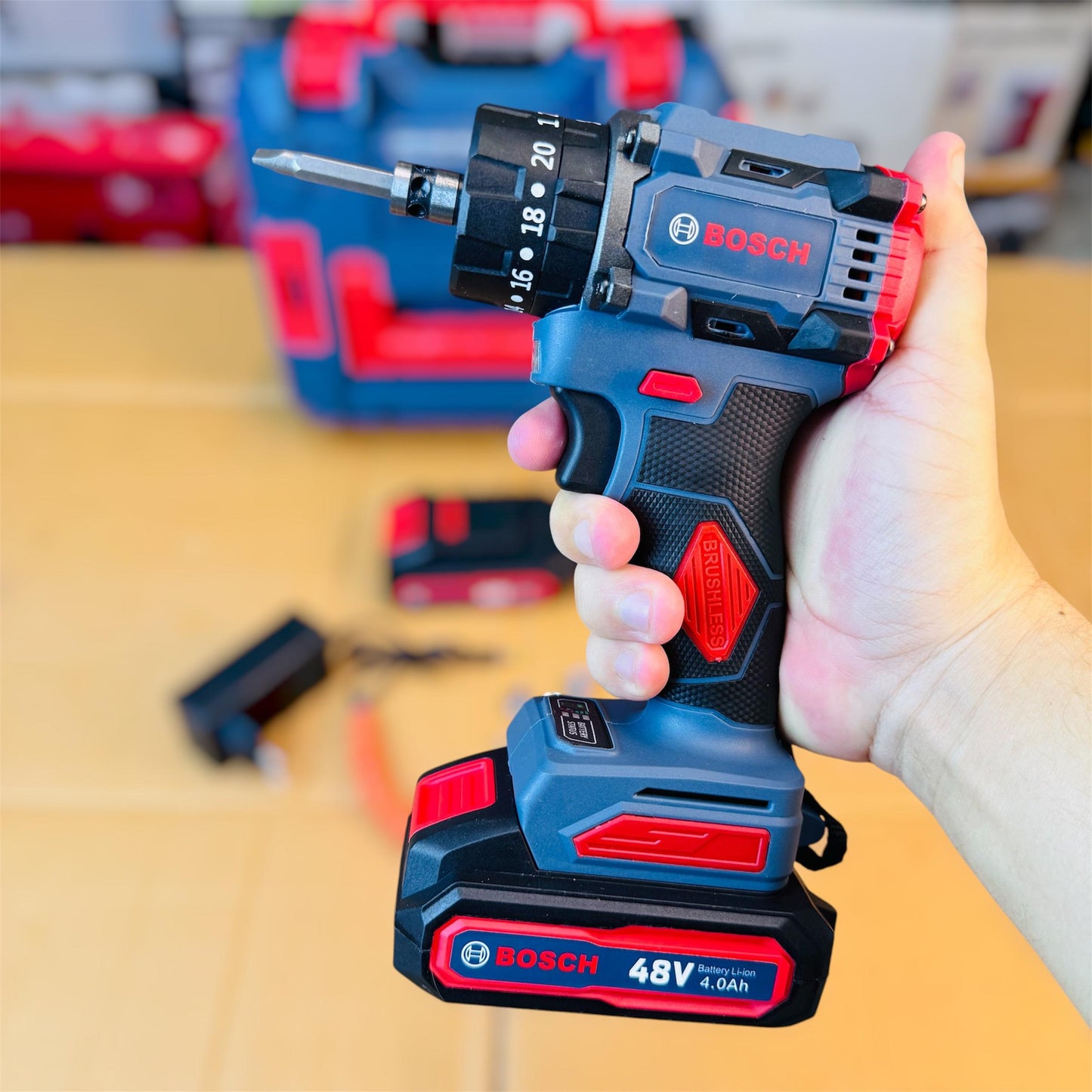 BOSCH 2 in 1 drill & impact wrench with tools