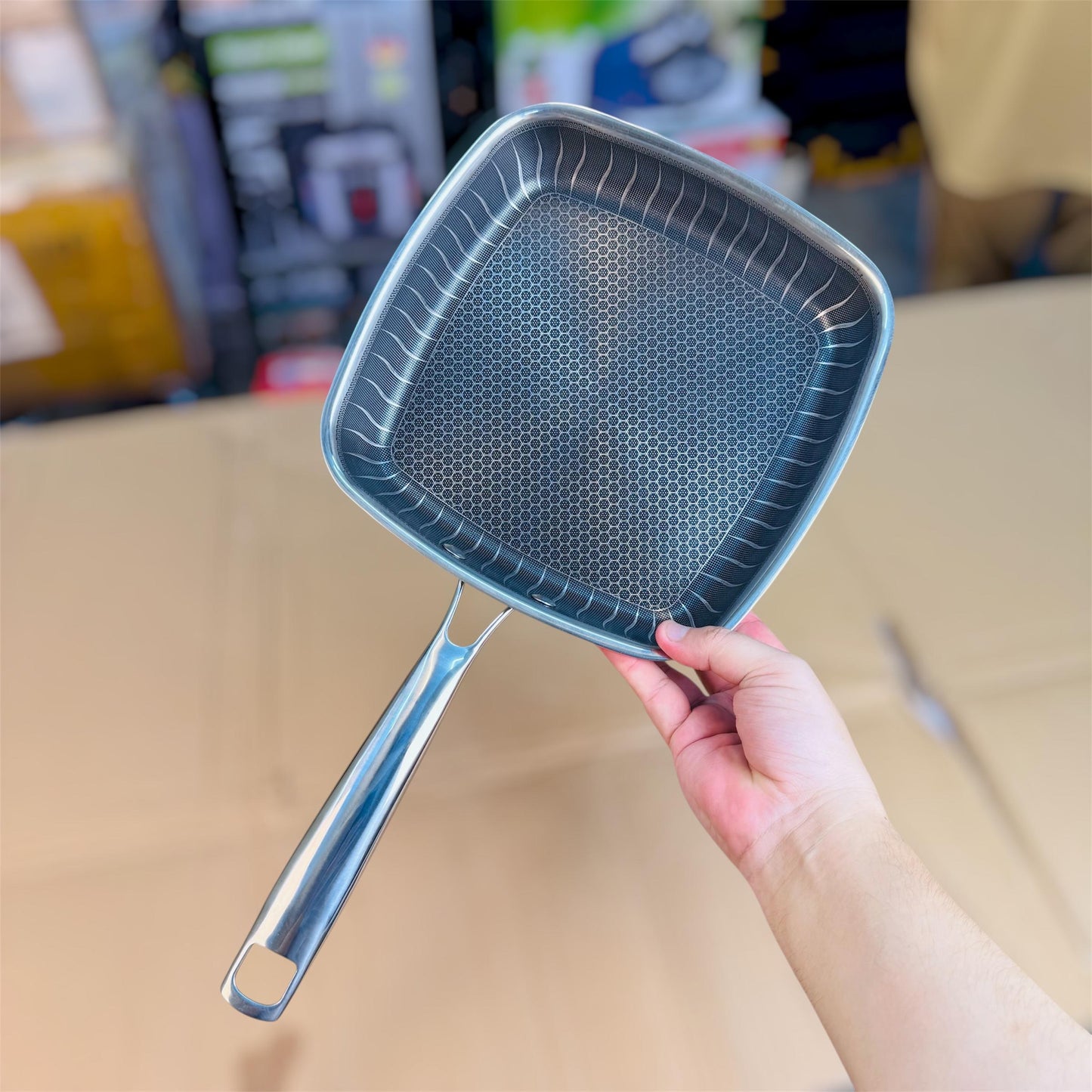 Laser Coating Square Frypan 26cm – Non-Stick Frying Pan
