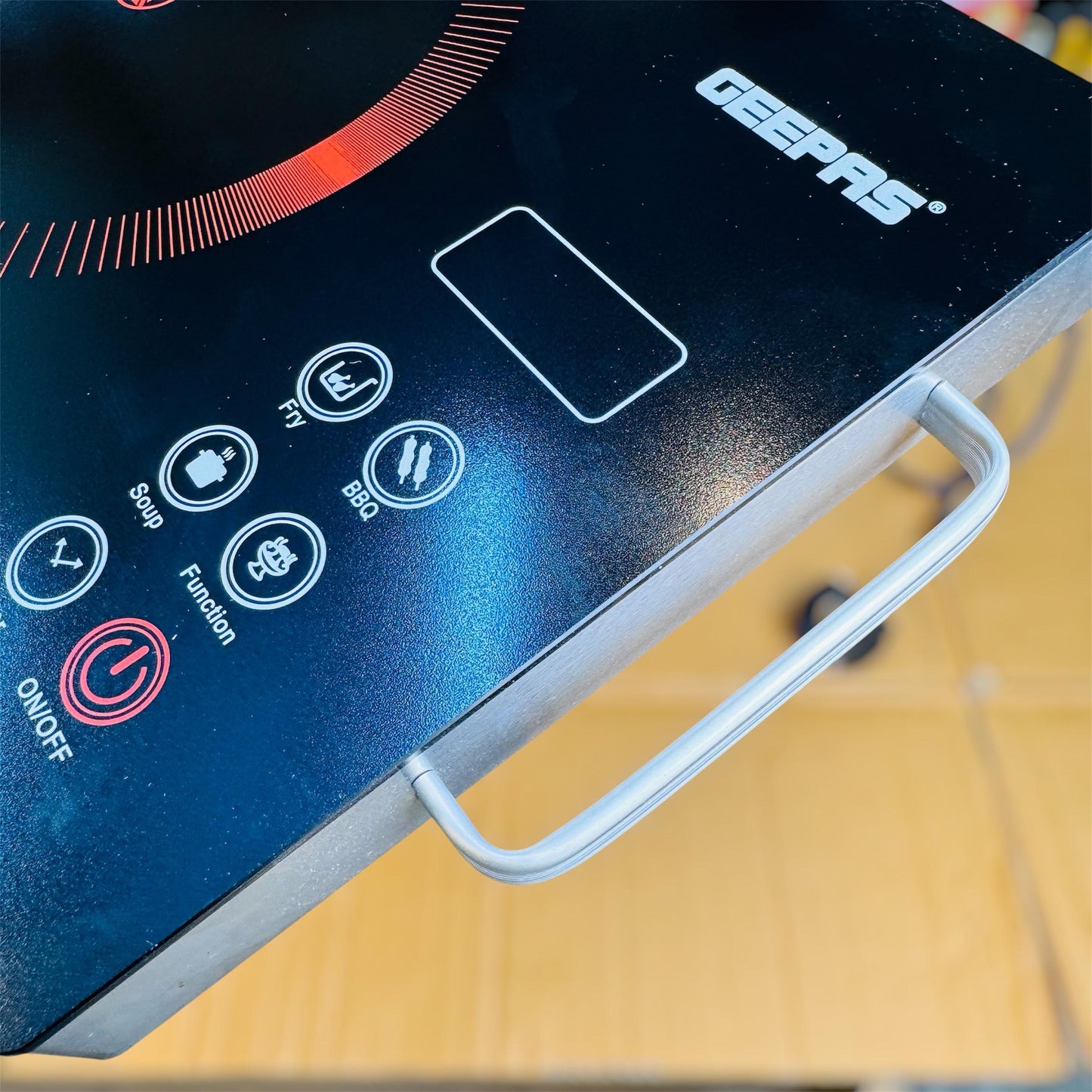 Geepas GIC6921NV Digital Infrared Hot Plate – 2200W Single Burner with LED Touch Display