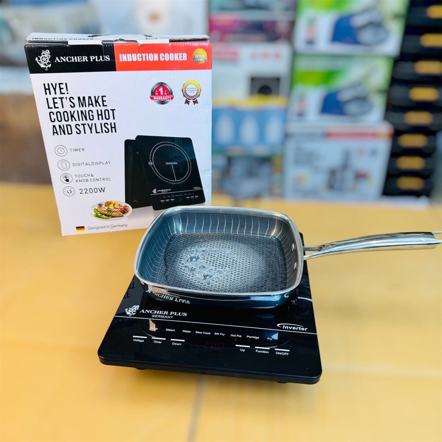 Ancher Plus Induction Cooker – Fast Heating Electric Cooktop