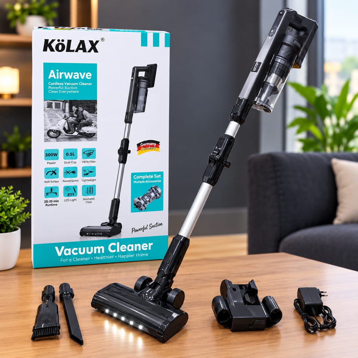 Kolax 3-in-1 Cyclonic Rechargeable Stick Vacuum Cleaner 75807