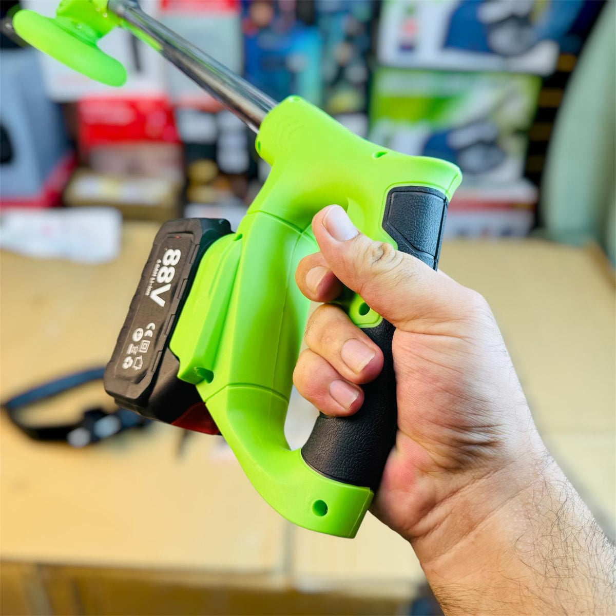 2-in-1 Rechargeable brush Cutter & Trimmer Machine Set – Cordless Garden Tool
