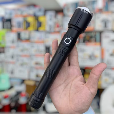 COBA 2-Piece LED Aluminum Alloy Flashlight Torch Set CB-2074-2