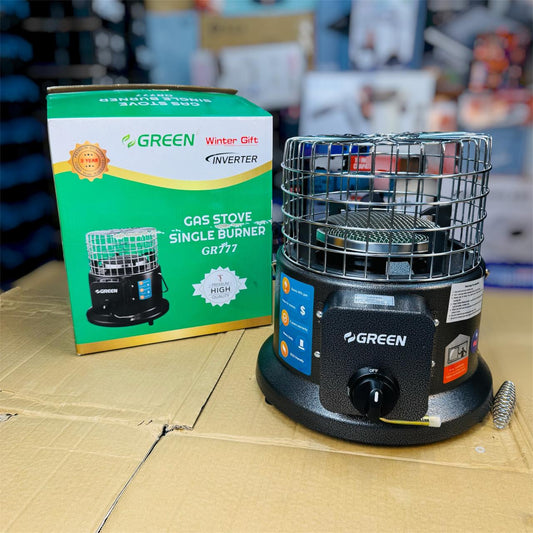 Green Single Burner Gas Stove CR-777 – Compact Portable Gas Cooker