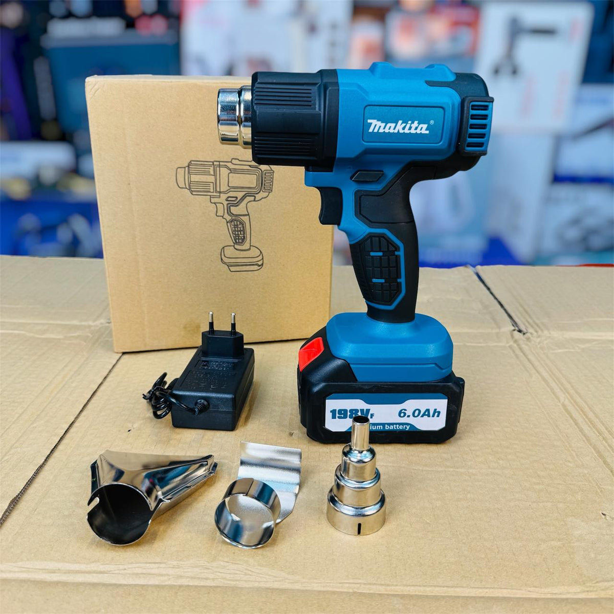 Makita Rechargeable Heat Gun – Cordless Hot Air Gun for Paint Stripping & Shrink Wrap