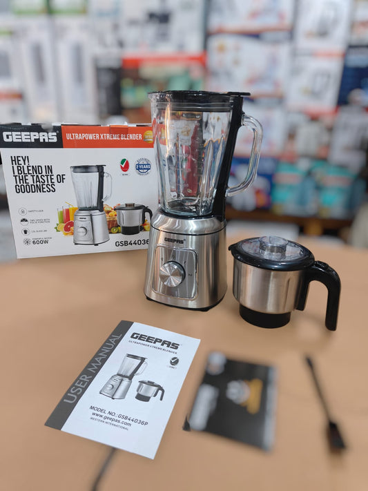 Geepas 2 in 1 ultrapower Xtreme blender set GSB 44036